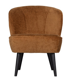 Fauteuil Sara Velours CognacWOOOD by De Eekhoorn Fauteuil Sara Velours CognacWOOOD by De Eekhoorn