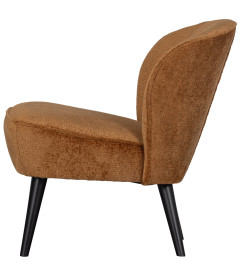 Fauteuil Sara Velours CognacWOOOD by De Eekhoorn Fauteuil Sara Velours CognacWOOOD by De Eekhoorn
