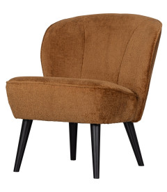 Fauteuil Sara Velours CognacWOOOD by De Eekhoorn Fauteuil Sara Velours CognacWOOOD by De Eekhoorn