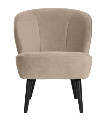 Fauteuil Sara Velours KakiWOOOD by De Eekhoorn