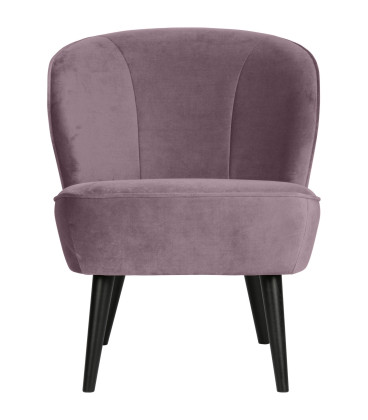 Fauteuil Sara Velours LilaWOOOD by De Eekhoorn