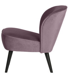 Fauteuil Sara Velours LilaWOOOD by De Eekhoorn Fauteuil Sara Velours LilaWOOOD by De Eekhoorn