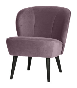 Fauteuil Sara Velours LilaWOOOD by De Eekhoorn