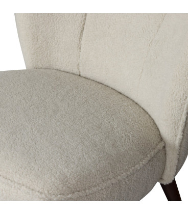 Fauteuil Sara Imitation Fourrure NaturelWOOOD by De Eekhoorn