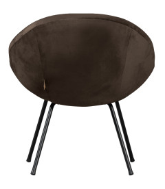 Fauteuil Moly velours dark night