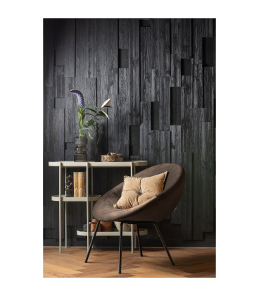 Fauteuil Moly velours dark night