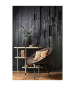 Fauteuil Moly velours dark night