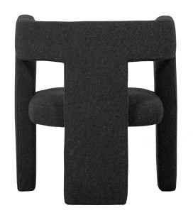 Fauteuil Tiwa bouclé gris foncéWOOOD by De Eekhoorn 2