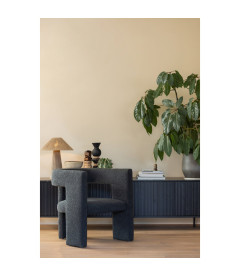 Fauteuil Tiwa bouclé gris foncéWOOOD by De Eekhoorn Fauteuil Tiwa bouclé gris foncéWOOOD by De Eekhoorn