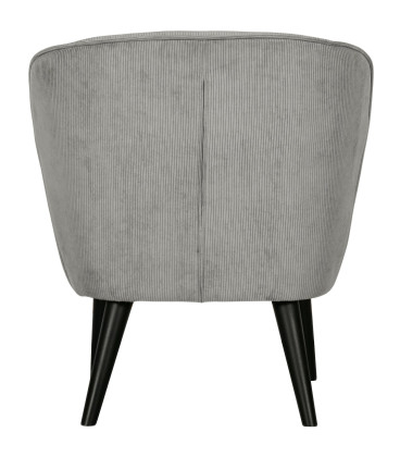 Fauteuil Sara Côtelé Vert PatinéWOOOD by De Eekhoorn