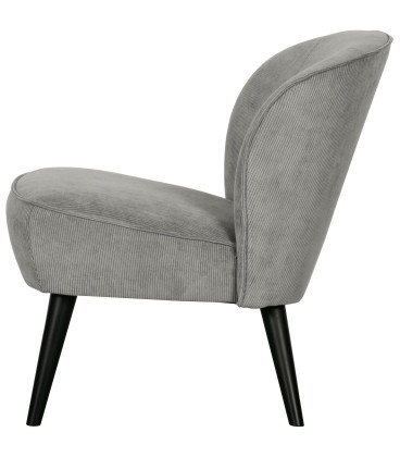 Fauteuil Sara Côtelé Vert PatinéWOOOD by De Eekhoorn