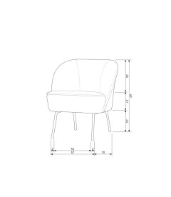 Fauteuil Vogue NoirWOOOD by De Eekhoorn