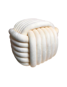 Pouf passementerie écru opjet 2