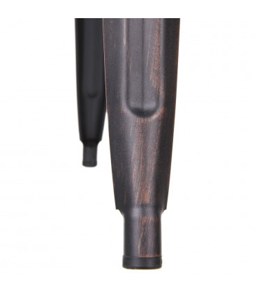 Tabouret Snacking / Plan de Travail Patine Noir Vieilli or Dallas