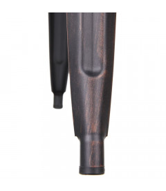 Tabouret Snacking / Plan de Travail Patine Noir Vieilli or Dallas