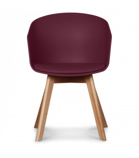 Chaise Scandinave Wine + Coussin 2