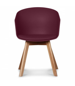 Chaise Scandinave Wine + Coussin Chaise Scandinave Wine + Coussin
