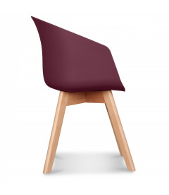 Chaise Scandinave Wine + Coussin Chaise Scandinave Wine + Coussin
