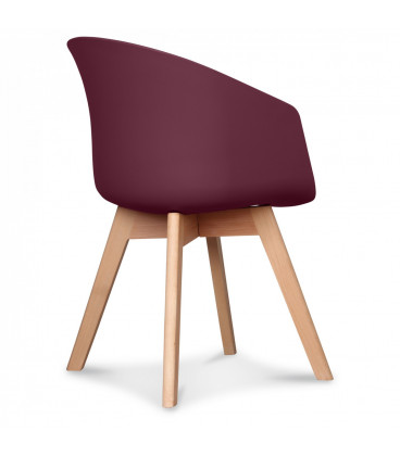 Chaise Scandinave Wine + Coussin