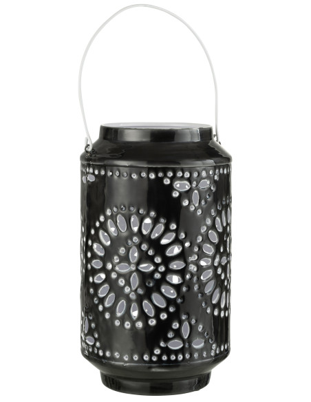 Lanterne en fer perforé noir de haute performance Lanterne en fer perforé noir de haute performance