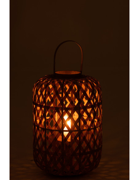 Lanterne Jardin Bambou Naturel Petit Lanterne Jardin Bambou Naturel Petit