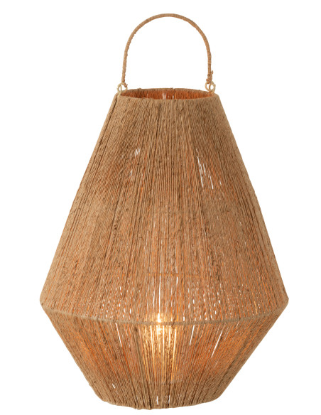 Lanterne en jute naturelle Dantya