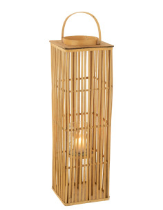 Lanterne en bambou naturel long 2