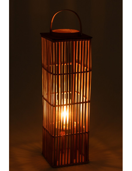 Lanterne en bambou naturel long Lanterne en bambou naturel long
