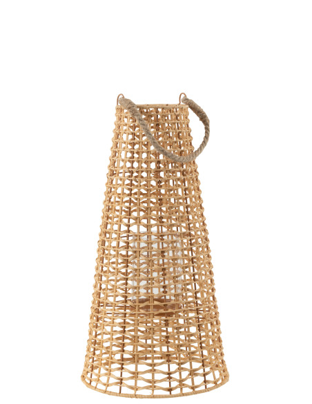 Lanterne en rotin naturel Anais grande Lanterne en rotin naturel Anais grande