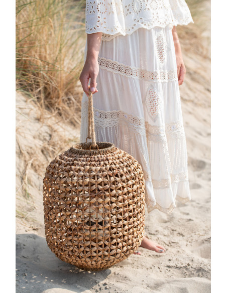 Lanterne Lena Jacinthe d'eau Naturelle Moyenne Lanterne Lena Jacinthe d'eau Naturelle Moyenne