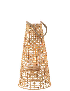 Lanterne en rotin naturel Anais grande 2