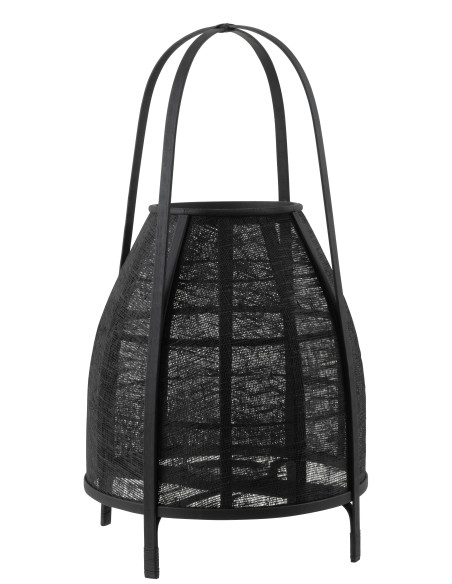 Lanterne Capuche Bambou Noir - L Lanterne Capuche Bambou Noir - L