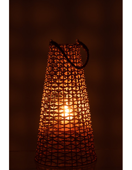 Lanterne en rotin naturel Anais grande Lanterne en rotin naturel Anais grande