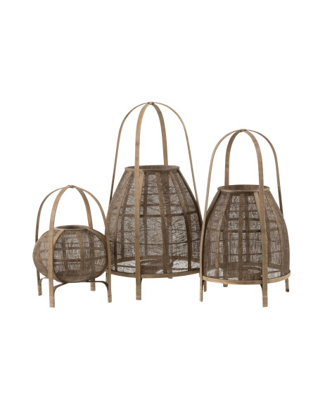 Lanterne Capuche Bambou Naturel Grand Lanterne Capuche Bambou Naturel Grand