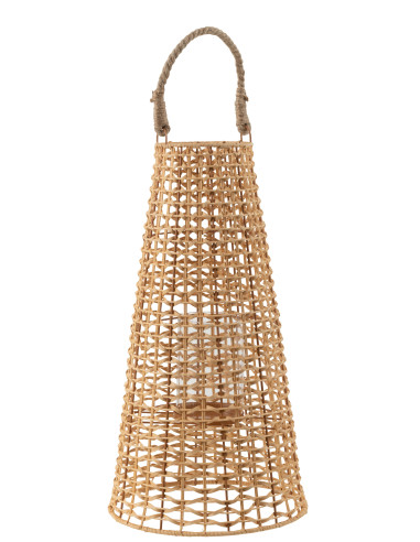 Lanterne en rotin naturel Anais grande