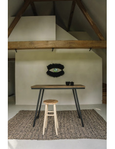 Le tapis en seagrass - Naturel Noir - 180x240 2