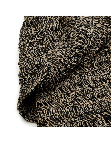 Le tapis en seagrass - Naturel Noir - 180x240