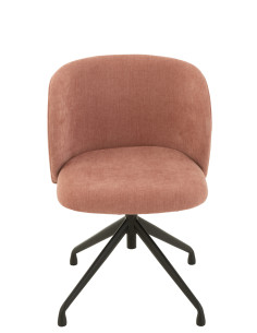 Chaise Pivotante Rose Clair 2