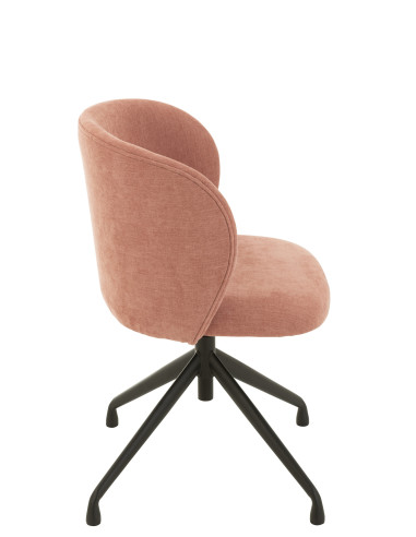 Chaise Pivotante Rose Clair