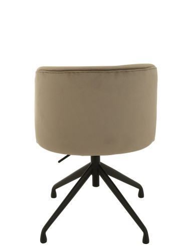 Chaise pivotante / relevable  en velours gris foncé