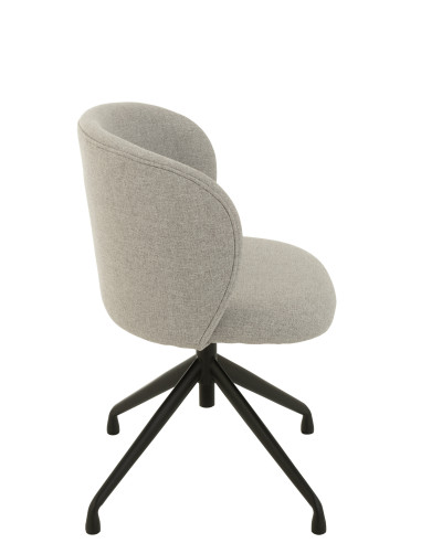 Chaise Pivotante/Relevable en Lin Gris