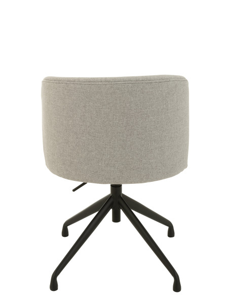 Chaise Pivotante/Relevable en Lin Gris Chaise Pivotante/Relevable en Lin Gris