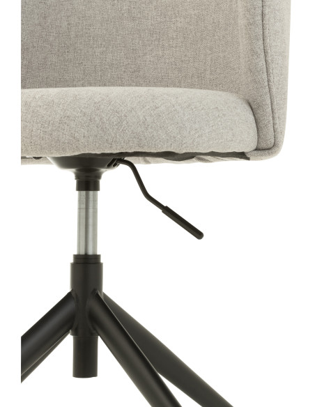 Chaise Pivotante/Relevable en Lin Gris Chaise Pivotante/Relevable en Lin Gris