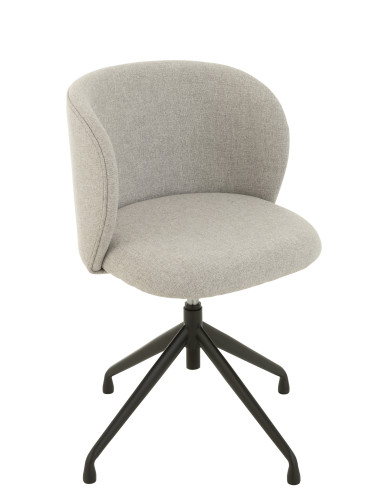 Chaise Pivotante/Relevable en Lin Gris