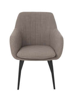 Chaise Miles Acier/Mousse Taupe 2