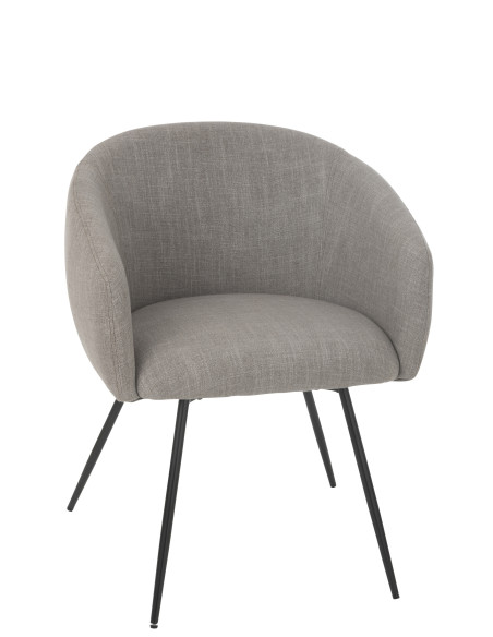 Chaise en acier/mousse gris Pays de Galles Chaise en acier/mousse gris Pays de Galles