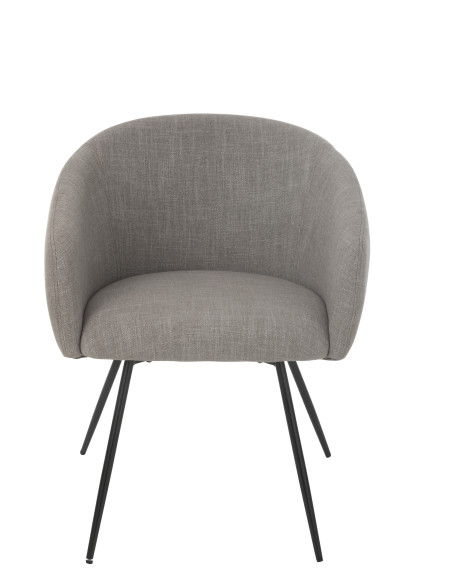 Chaise en acier/mousse gris Pays de Galles Chaise en acier/mousse gris Pays de Galles