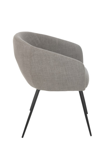 Chaise en acier/mousse gris Pays de Galles