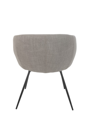 Chaise en acier/mousse gris Pays de Galles