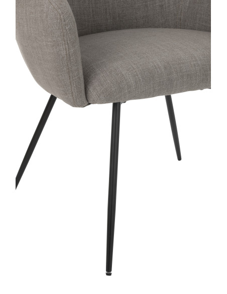 Chaise en acier/mousse gris Pays de Galles Chaise en acier/mousse gris Pays de Galles